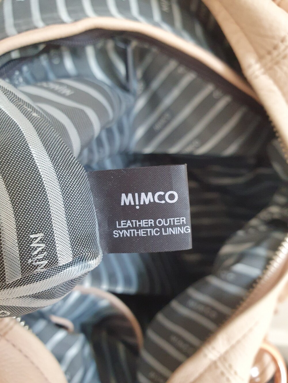 Mimco leather rose-gold accent handbag - Picture 11 of 11